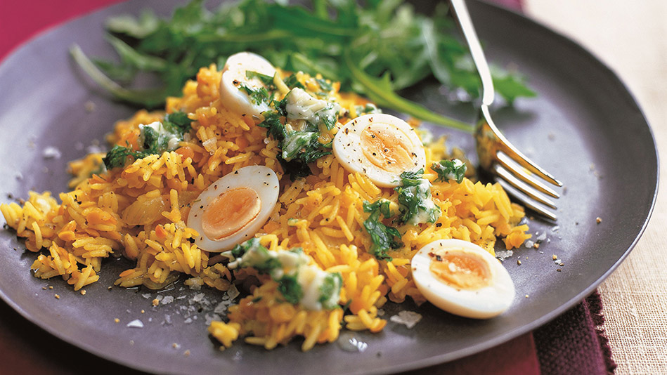 Kedgeree with Eggs and Tarragon Butter