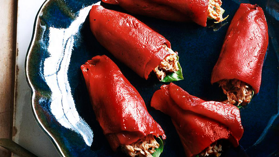Piquillo Peppers with Mediterranean Tuna Salad
