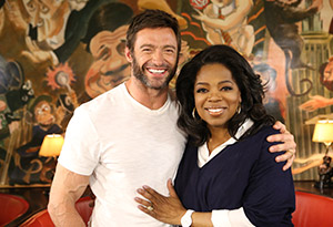 Hugh Jackman and Oprah Winfrey