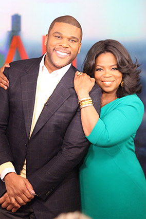 Tyler Perry and Oprah Winfrey
