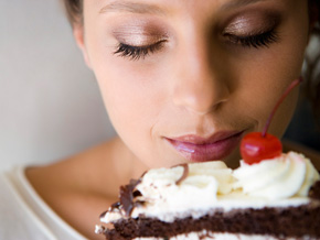 Woman craving cake