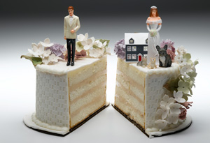 Wedding cake split