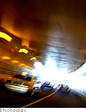 Cars in tunnel