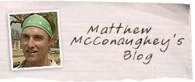 Read Matthew McConaughey's exclusive journal