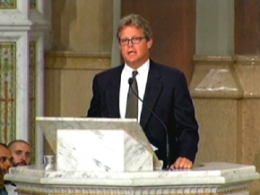 Ted Kennedy Jr. at Sen. Edward Kennedy's funeral