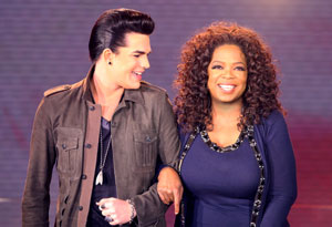 Adam Lambert and Oprah