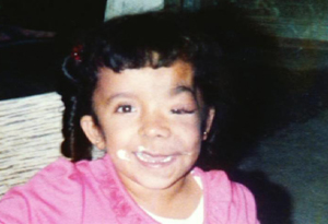 Ana Rodarte as a child