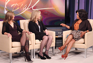 Christine and Lisa talk to Oprah.