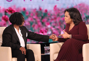 Whoopi Goldberg and Oprah