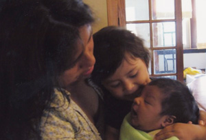 Magali, Akary and baby Armando