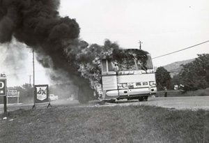 Freedom Riders' bus set ablaze
