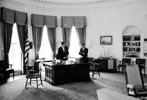 President John F. Kennedy and Robert Kennedy