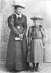 Emily Fredieu and daughter Mary Billes