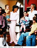 Oprah and Kathryn Sansone with children