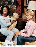 Oprah and Barbara Walters