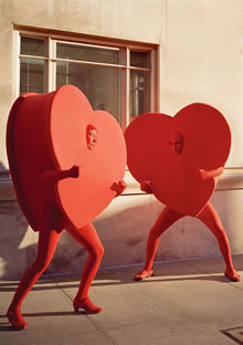 Hearts fighting