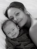 Thandie Newton and baby